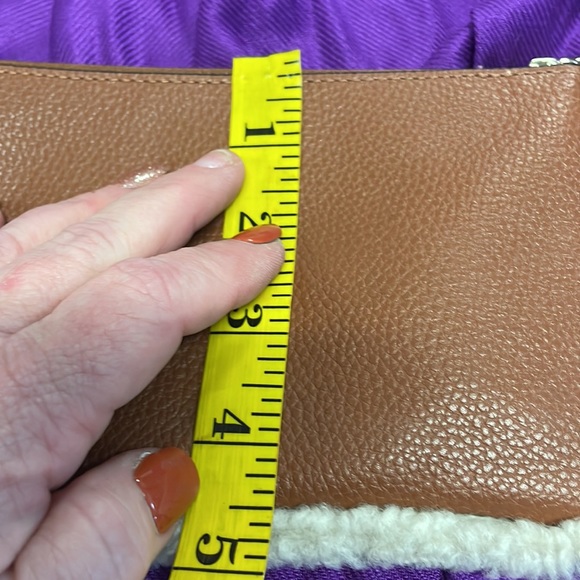 NWT COACH TAN Leather With Shearling - Picture 9 of 9